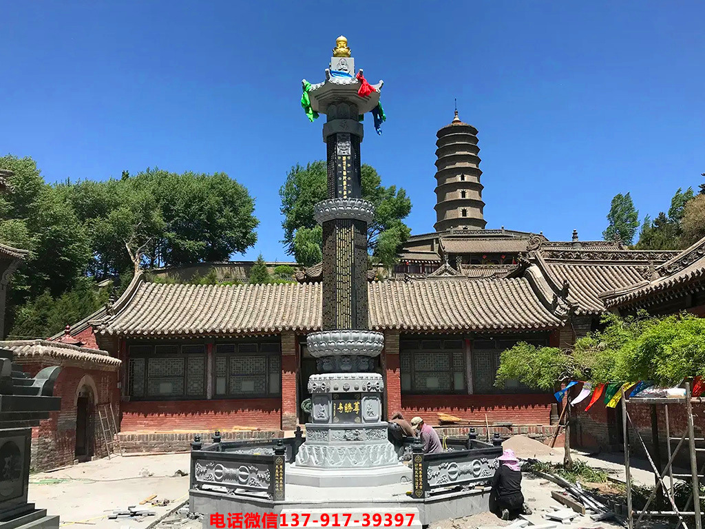 寺院石雕經幢