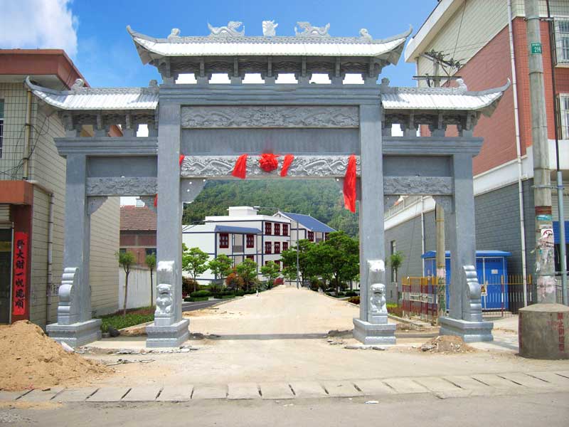 村口門(mén)樓樣式圖片