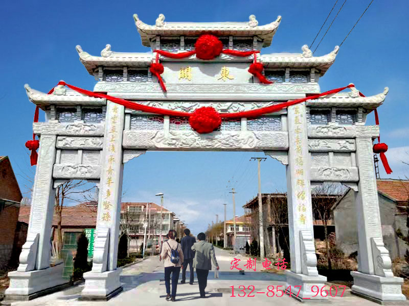 鄉(xiāng)鎮(zhèn)村口牌樓牌坊與公園大門樓新款設(shè)計(jì)圖片