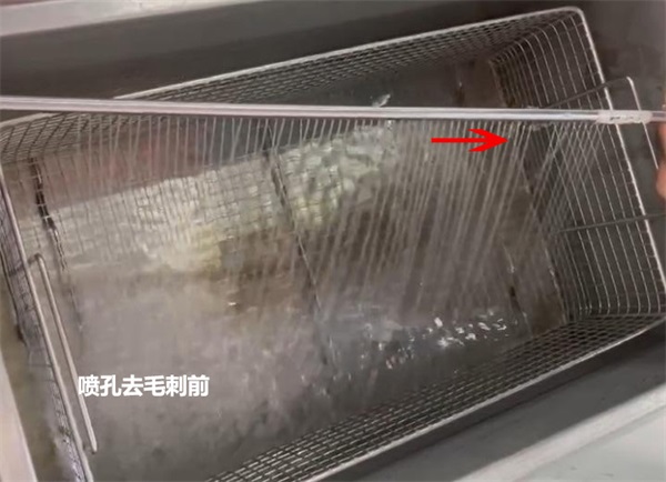 用磨粒流給噴淋管小孔去毛刺，效果怎么樣？