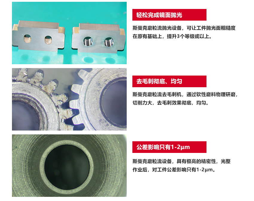 蘇州斯曼克磨粒流設(shè)備公司是專(zhuān)業(yè)生產(chǎn)<a href='http://www.aspachord.cn' target='_blank'><u>流體拋光機(jī)</u></a>設(shè)備廠家,主要拋光機(jī)器型號(hào)有:<a href='http://www.aspachord.cn' target='_blank'><u>流體拋光機(jī)</u></a>,<a href='http://www.aspachord.cn' target='_blank'><u>微孔拋光機(jī)</u></a>,磨粒流拋光機(jī),自動(dòng)拋光機(jī)廣泛應(yīng)用于擠型模具拋光,鎢鋼模具,精沖模具拋光,噴絲板,管件<a href='http://www.aspachord.cn' target='_blank'><u>內(nèi)孔拋光</u></a>,渦輪殼內(nèi)腔,熱流道拋光,沖頭,細(xì)長(zhǎng)管內(nèi)壁拋光.