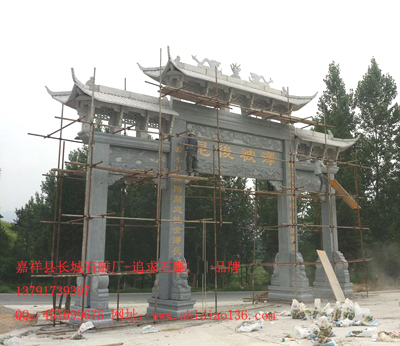 石雕牌坊牌樓修建時存在哪些意義