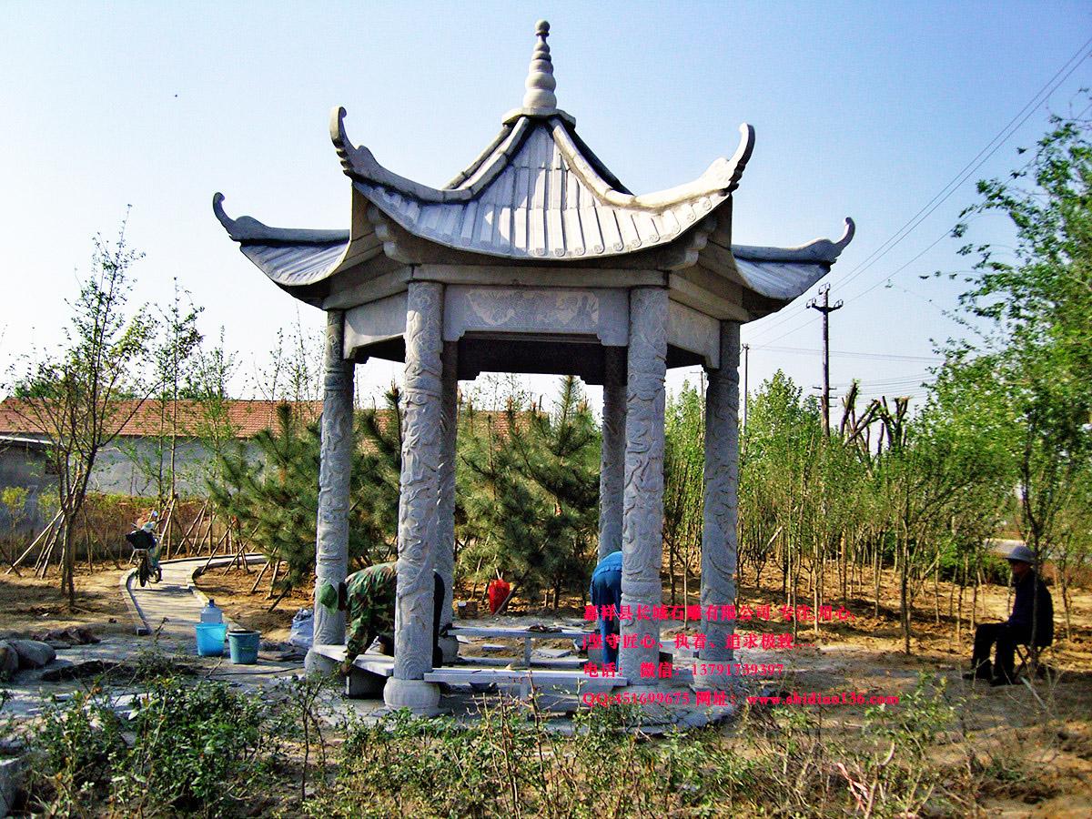 園林石亭子圖片樣式